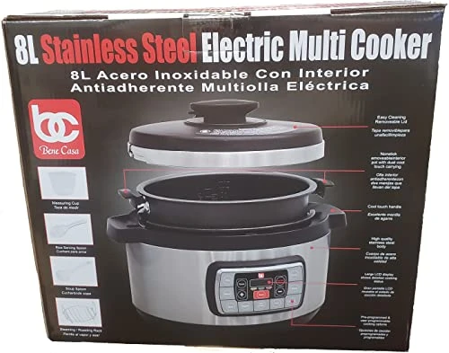 GENERIC Bene Casa 12 In 1 8L Stainless Steel Electric Pressure Cooker 8 GENERIC Bene Casa 12 In 1 8L Stainless Steel Electric Pressure Cooker - Image 6