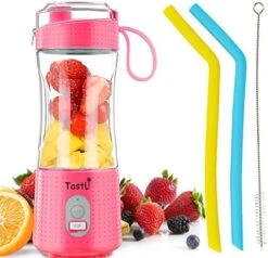 Portable Blender For Shakes And Smoothies, USB Rechargeable Mini Travel Electric Personal Size, With 13oz Blender Bottles, Powerful Motor, 6 Blades(Black) -Wilton Shop 51swb9vUO7L. AC