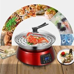 HYDZQ Large Capacity Electric Steamer Food Steamer Pot Electric Lunch Box Heater And Steam Pot (Color : White-Dinosaur Doodle4) 9 HYDZQ Large Capacity Electric Steamer Food Steamer Pot Electric Lunch Box Heater And Steam Pot (Color : White-Dinosaur Doodle4) -Wilton Shop 51szYZP8IGL