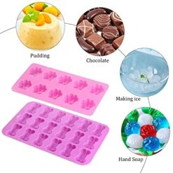 Puppy Dog Paw Bone Silicone Mold, Baking Mold, Used For Jelly, Candy, Chocolate,Ice Cube, Can Bake Dog Snack Biscuits -Wilton Shop 51t0J7EjlyS