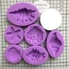 Seashell Starfish Sea Urchin Seagull Mold Fondant Silicone Mould For Gum Paste Sugar Paste Cake Decorating Cupcake Topper Decor Set Of 7pcs -Wilton Shop 51t5RfncGvL