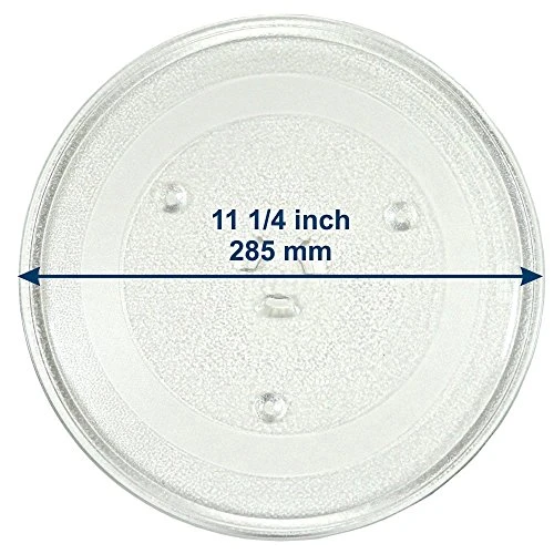 HQRP 11-1/4 Inch Glass Turntable Tray Compatible With GE WB49X10097 PS651544 WB49X10034 WB39X78 WB49X10222 EVM1750 Microwave Oven Cooking Plate 3 HQRP 11-1/4 Inch Glass Turntable Tray Compatible With GE WB49X10097 PS651544 WB49X10034 WB39X78 WB49X10222 EVM1750 Microwave Oven Cooking Plate