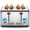REDMOND 4 Slice Toaster, Countdown Stainless Steel Toaster With Bagel, Defrost, Cancel Function, Extra Wide Slots, 6 Bread Shade Settings, 1650W, ST030 2 REDMOND 4 Slice Toaster, Countdown Stainless Steel Toaster With Bagel, Defrost, Cancel Function, Extra Wide Slots, 6 Bread Shade Settings, 1650W, ST030 -Wilton Shop 51tVPJMmT1L