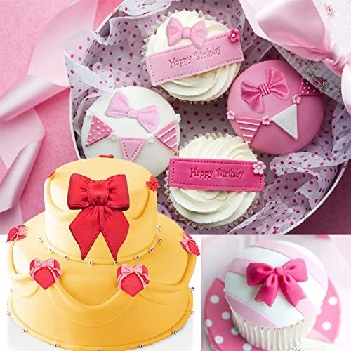 Rain (Set Of 2) Bowknot Fondant Molds,Polymer Clay Molds, Large & Small Ribbon Bow Tie Silicone Mold For Cupcake Toppers Gumpaste, Sugarcraft, Cake Decorating 6 Rain (Set Of 2) Bowknot Fondant Molds,Polymer Clay Molds, Large & Small Ribbon Bow Tie Silicone Mold For Cupcake Toppers Gumpaste, Sugarcraft, Cake Decorating - Image 4