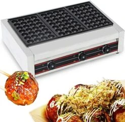 Takoyaki Maker Commercial Ebelskiver Pan 84 Holes Electric Grill Machine For Aebleskiver, Cake Pops, Pancake Balls, Donut Holes, 6000W, 110V -Wilton Shop 51tWIVpYFcL. AC