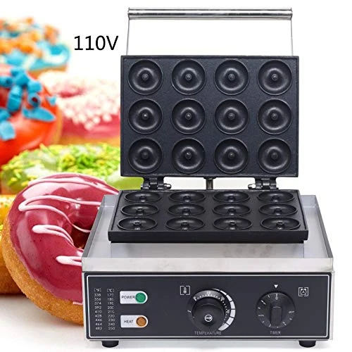 Donut Maker Machine Electric Doughnut Baker Maker Machine, 110V Commercial Use Nonstick Donut Baker Machine For Restaurant And Home Use (12 Holes Donut Maker) 4 Donut Maker Machine Electric Doughnut Baker Maker Machine, 110V Commercial Use Nonstick Donut Baker Machine For Restaurant And Home Use (12 Holes Donut Maker) - Image 2