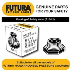 Awkins Futura Rubber Gasket For 4L- 7L Tall Pressure Cooker And 2 Units Of Futura Safety Valve (Black) 9 Awkins Futura Rubber Gasket For 4L- 7L Tall Pressure Cooker And 2 Units Of Futura Safety Valve (Black) -Wilton Shop 51uHuduIo6L