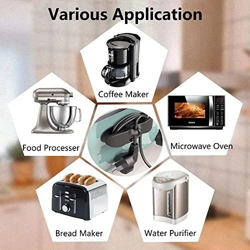 Cord Organizer For Kitchen Appliances, Kitchen Cord Organizer, Appliance Cord Organizer Stick On, Cord Wrappers For Kitchen Appliances Air Fryers, Bread Machines - 6 Pack 7 Cord Organizer For Kitchen Appliances, Kitchen Cord Organizer, Appliance Cord Organizer Stick On, Cord Wrappers For Kitchen Appliances Air Fryers, Bread Machines - 6 Pack - Image 5