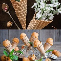 2 Pieces Wooden Cone Mould, DIY Embossed Cone Roll, Waffle Roll, Suitable For Making Waffles And Ice Cream Cones -Wilton Shop 51uRhTCHgXS