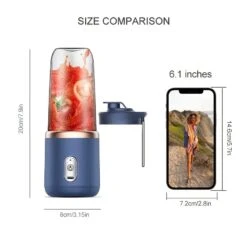 Lectric Juice Maker Portable USB Charged Juice Cup Outdoor Juice Maker Stirrer (Blue) 11 Lectric Juice Maker Portable USB Charged Juice Cup Outdoor Juice Maker Stirrer (Blue) -Wilton Shop 51ucptprD7L