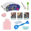Ultimate Easy Baking Oven Bundle For Kids With 3 Refill Mixes, An Apron & Hat, Baking Pan & Tool, Bowl, Spatula, And Whisk - 11 Items (Pink Apron & Hat With Cakes, Pizza, Whoopies) -Wilton Shop 51ueO8PpaLL