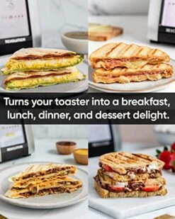 InstaGLO® R180S Toaster, In Stainless/Chrome + Revolution Panini Press (BUNDLE) – Perfect Toast, Grilled Cheeses, Quesadillas, And Paninis In Your Toaster (2 Items) 12 InstaGLO® R180S Toaster, In Stainless/Chrome + Revolution Panini Press (BUNDLE) – Perfect Toast, Grilled Cheeses, Quesadillas, And Paninis In Your Toaster (2 Items) -Wilton Shop 51umcSOMQxL