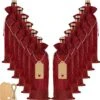 OMUM 12 Pcs Premium Burlap Wine Bags, Wine Gift Bags With Drawstrings - Reusable Wine Bags, Wine Bottle Bags For Weddings, Parties, Blind Tastings, Christmas, Birthdays, Housewarming, Home Storage (Red) 1 OMUM 12 Pcs Premium Burlap Wine Bags, Wine Gift Bags With Drawstrings - Reusable Wine Bags, Wine Bottle Bags For Weddings, Parties, Blind Tastings, Christmas, Birthdays, Housewarming, Home Storage (Red) -Wilton Shop 51usFgYEGWL