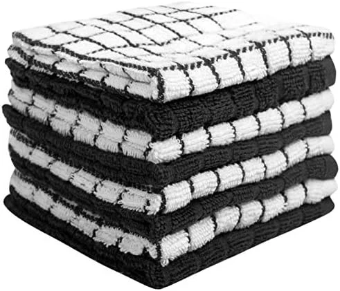 Kitchen Towels 16"x 28" | Dish Towels | Kitchen Hand Towels | Large Dishcloths Set | Highly Absorbent Tea Towel, Soft With Hanging Loop | Natural Ring Spun Cotton, 380 GSM | Aqua Check Design - 6 Pack 9 Kitchen Towels 16"x 28" | Dish Towels | Kitchen Hand Towels | Large Dishcloths Set | Highly Absorbent Tea Towel, Soft With Hanging Loop | Natural Ring Spun Cotton, 380 GSM | Aqua Check Design - 6 Pack - Image 7