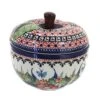 Ish Pottery Floral Butterfly Apple Baker