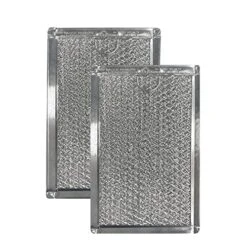 2-Pack Air Filter Factory Replacement For LG 5230W1A012B Microwave Oven 12-Layer Aluminum Grease Filters