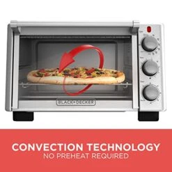 Black & Decker 6-Slice Convection Countertop Toaster Oven, Stainless Steel/Black, TO2050S -Wilton Shop 51vVOlMIYpL