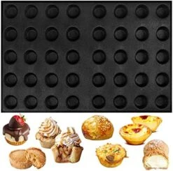 Bun Baking Pan Hamburger Bread Perforated Eclair Sheets Round Disc Mesh Silicone Mold 8-Loaf Taper Circle Shape -Wilton Shop 51vWvJ7jmbL. AC