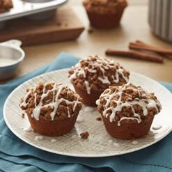 Wilton Perfect Results Premium Non-Stick Bakeware Standard Muffin Pan, 6-Cup, Steel