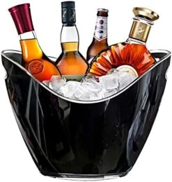 Ice Bucket Clear Acrylic 8 Liter Plastic Tub For Drinks And Parties, Food Grade, Holds 5 Full-Sized Bottles And Ice 1 -Wilton Shop 51vim2zPGKL. AC