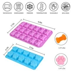 Puppy Dog Paw Bone Silicone Mold, Baking Mold, Used For Jelly, Candy, Chocolate,Ice Cube, Can Bake Dog Snack Biscuits -Wilton Shop 51vj1jI1zmL