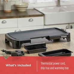 Black & Decker Family-Sized Electric Griddle With Warming Tray & Drip Tray, GD2051B 10 Black & Decker Family-Sized Electric Griddle With Warming Tray & Drip Tray, GD2051B -Wilton Shop 51vtEOxQScL