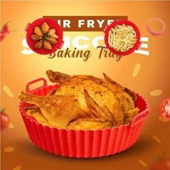 Air Fryer Silicone Baking Tray - Reusable Air Fryer Silicone Liners, Non-Stick Air Fryer Silicone Pot - Oil Proof, Water-proof, Food Grade Basket Bowl Liner For Baking Cooking Food (Type A, Green) 31 Air Fryer Silicone Baking Tray - Reusable Air Fryer Silicone Liners, Non-Stick Air Fryer Silicone Pot - Oil Proof, Water-proof, Food Grade Basket Bowl Liner For Baking Cooking Food (Type A, Green) -Wilton Shop 51vxxNCO5HL. AC