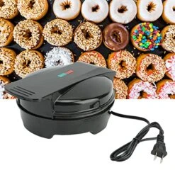 Mini Donut Maker, Donut Maker Machine For Home, 1000W, Makes 7 Doughnuts, Non-Stick Surface, Safe Cooking For Kids, A Unique Mini Appliance Gift -Wilton Shop 51w3PqWO0dL 1
