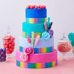 4-Piece Round Foam Cake Dummies For 16" Tall Fake Wedding Cake In 4 Sizes, For Decorating And Crafts, Baking Displays, Wedding Cake Design (6, 8, 10, And 12-Inch Sizes) -Wilton Shop 51w8WzfhxzL