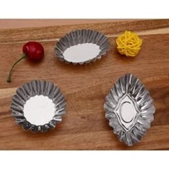 Egg Tart Molds, Mini Tart Pans, 10Pcs Stainless Steel Egg Tart Mold Cupcake Pie Cookie Pudding Mould Baking Cups, Bakeware Cake Cookie Mold Non-Stick Puto Cup For Pies Cheese Cakes Desserts Quiche -Wilton Shop 51wCLMRIm1L