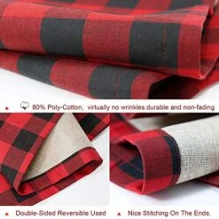 Table Runner, 72 X 14 Inches Buffalo Plaid Check Chirstmas Table Runners For Xmas Family Dinner, Farmhouse, Thanksgiving, Christmas & Gathering -Wilton Shop 51wKGVjc8VL