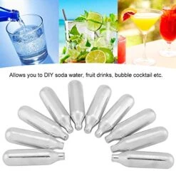 10PCS Gas Bottle For Household Soda Water Maker DIY Machine - Soda Water Machine, Soda DIY Machine, Soda Machine, Easy To Use Gas Bottle For Sparkling Water Maker -Wilton Shop 51wMp8uq24L