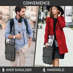 OPUX 2 Bottle Wine Carrier Tote | Insulated Leakproof Wine Cooler Bag For Travel Picnic BYOB | Padded Portable Wine Carrying Bag With Shoulder Strap, Wine Gifts - Charcoal Grey 17 OPUX 2 Bottle Wine Carrier Tote | Insulated Leakproof Wine Cooler Bag For Travel Picnic BYOB | Padded Portable Wine Carrying Bag With Shoulder Strap, Wine Gifts - Charcoal Grey -Wilton Shop 51wU9p1YjeL