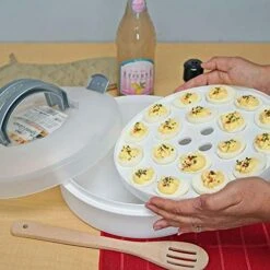 3-in-1 Plastic Cake Holder - Southern Homewares - Container For Cakes, Pies, Cupcakes, Muffins Dessert Carrier -Wilton Shop 51wdUmQPtEL