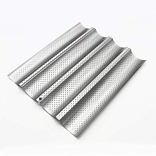 Baguette Baking Pan Non Stick Coating Perforated Baguette Bread Pans For French Bread Baking Supplies 6 Baguette Baking Pan Non Stick Coating Perforated Baguette Bread Pans For French Bread Baking Supplies - Image 4