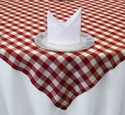Cloth Napkins (12 Pack, White)- Fabric Napkins 18" X 18" - Poly Cotton Dinner Napkins-Reusable Restaurant Napkins-Table Napkins- Weddings Napkins. -Wilton Shop 51whCdV7kGS