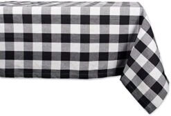 Buffalo Check Collection, Classic Farmhouse Tablecloth, Tablecloth, 70" Round, Black & White -Wilton Shop 51x5NNCTXnL. AC