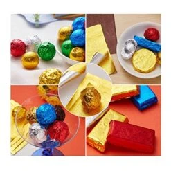 500pcs Chocolate Candy Wrappers Aluminium Foil Paper Wrapping Papers Square Sweets Lolly Paper Food Candy Tin Foil Wrappers For Candy Packaging Decoration (4 By 4-Inch) 5 Colors 12 500pcs Chocolate Candy Wrappers Aluminium Foil Paper Wrapping Papers Square Sweets Lolly Paper Food Candy Tin Foil Wrappers For Candy Packaging Decoration (4 By 4-Inch) 5 Colors -Wilton Shop 51xAZvOYB4L