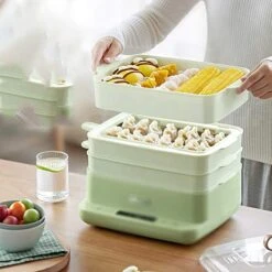 MJWDP Steamer Home Breakfast Machine Small Large Capacity Drawer Type Multifunctional Steamer -Wilton Shop 51xDQIK4yOL