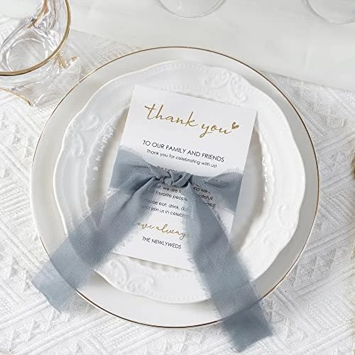 Wedding Thank You Place Setting Cards, 50 Pieces Place Cards For Table Setting, Table Place Cards For Wedding Favors, Receptions, Dinner Parties, Events And Celebrations (4 X 6 In, Floral) 10 Wedding Thank You Place Setting Cards, 50 Pieces Place Cards For Table Setting, Table Place Cards For Wedding Favors, Receptions, Dinner Parties, Events And Celebrations (4 X 6 In, Floral) - Image 8