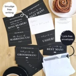 13 Pack Will You Be My Groomsman, Best Man Proposal Card Set Including Officiant Proposal Card, Will You Be My Ring Bearer, Will You Be Our Usher Card - Groomsmen Proposal Cards Set To Complement Will You Be My Bridesmaid Cards (Groom Notecards) -Wilton Shop 51xJQnTv38L