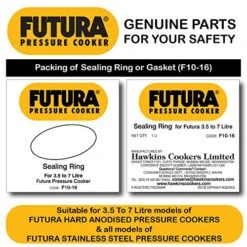 Awkins Futura Rubber Gasket For 4L- 7L Tall Pressure Cooker And 2 Units Of Futura Safety Valve (Black) 8 Awkins Futura Rubber Gasket For 4L- 7L Tall Pressure Cooker And 2 Units Of Futura Safety Valve (Black) -Wilton Shop 51xT9DGbbIL