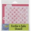 Ie Stencils For Decorating Or Airbrush, Food Safe Reusable Templates For Cakes, Cupcakes, Beverages And More, 10 Mil, 2 Pk, 5.5" X 5.5", Woodgrain/Checkerboard 1 Ie Stencils For Decorating Or Airbrush, Food Safe Reusable Templates For Cakes, Cupcakes, Beverages And More, 10 Mil, 2 Pk, 5.5" X 5.5", Woodgrain/Checkerboard -Wilton Shop 51xbFmaY7rL