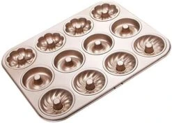 Mini Fluted Tube Cake Pan, Non-Stick 2.8 Inch Cake Baking Pan, Heavy Gauge Carbon Steel (12-Cavity) -Wilton Shop 51xf87aquqL. AC 1
