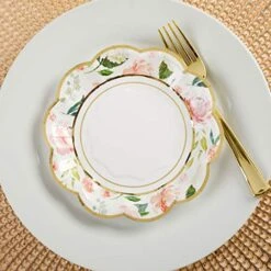 Pink Floral 7 In. Decorative Premium Paper Plates (350 GSM Weight -Set Of 16) - Perfect For Bridal Showers And Weddings, 20 Pink Floral 7 In. Decorative Premium Paper Plates (350 GSM Weight -Set Of 16) - Perfect For Bridal Showers And Weddings, -Wilton Shop 51xhbiM6ixL