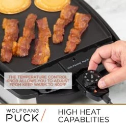 XL Reversible Grill Griddle, Oversized Removable Cooking Plate, Nonstick Coating, Dishwasher Safe, Heats Up To 400ºF, Stay Cool Handles -Wilton Shop 51xizix4FvL