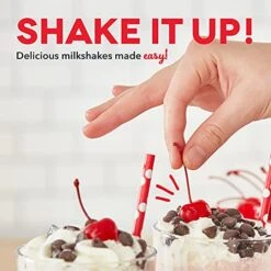 Dash Ash Retro Milkshake Maker For Malts, Soda Fountain Drinks, Protein Shakes, Whipping Omelets And Pancake Batter, 2-Speed Settings + Pulse, Recipe Guide Included, 24oz
