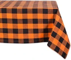 Buffalo Check Collection, Classic Farmhouse Tablecloth, Tablecloth, 70" Round, Black & White -Wilton Shop 51xqx3yzgKL. AC