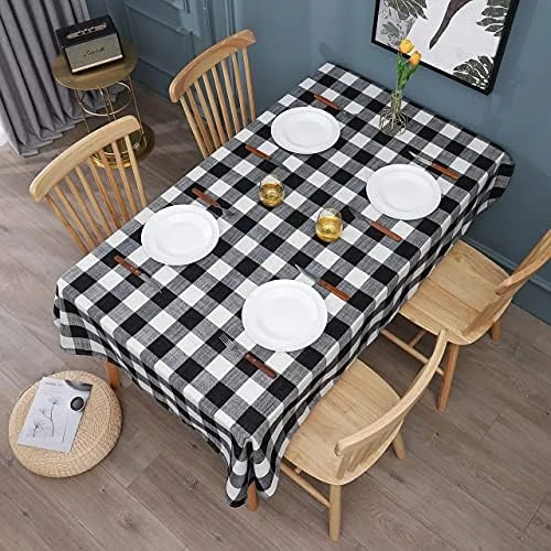 Navy Red Rectangular Tablecloth Fuchsia Blue Gingham Checkered Plaid Table Cloth Dining Table Decor,Navy Red,52"x70",4-6 Seats 16 Navy Red Rectangular Tablecloth Fuchsia Blue Gingham Checkered Plaid Table Cloth Dining Table Decor,Navy Red,52"x70",4-6 Seats - Image 14