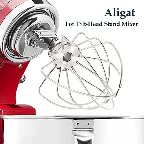 Stainless Steel Wire Whip Attachment For KitchenAid Tilt-Head Stand Mixer Accessory K45WW Replacement, Egg Cream Stirrer, Cakes Mayonnaise Whisk, Whipping Egg White, Dishwasher Safe 8 Stainless Steel Wire Whip Attachment For KitchenAid Tilt-Head Stand Mixer Accessory K45WW Replacement, Egg Cream Stirrer, Cakes Mayonnaise Whisk, Whipping Egg White, Dishwasher Safe - Image 6